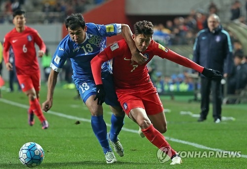 世预赛亚洲区12强赛韩国2比1险胜乌兹别克 - 1
