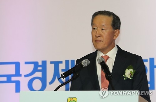 资料图片：韩国GS集团会长许昌秀（韩联社）