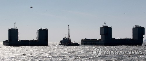 韩海水部今启动“世越”号打捞前最后一测