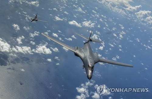 资料图片：B-1B“枪骑兵”战略轰炸机（韩联社/欧新社）