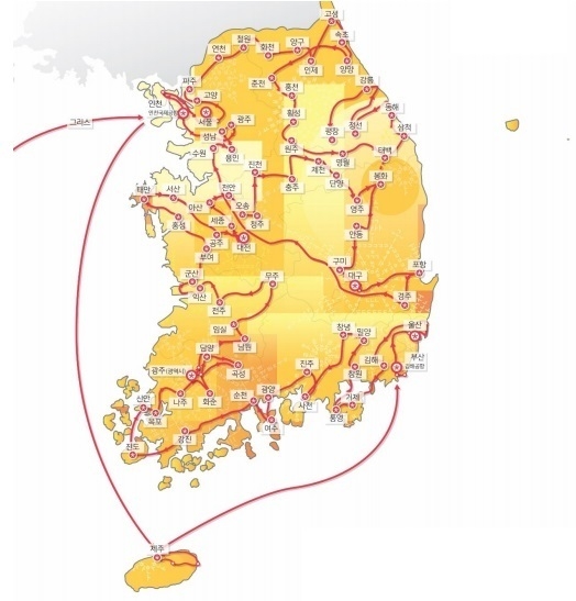 平昌冬奥火炬传递路线