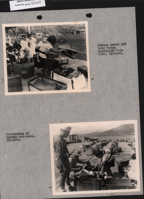 二战时远渡重洋来到丘克群岛的韩国人（韩联社/首尔市政府提供）