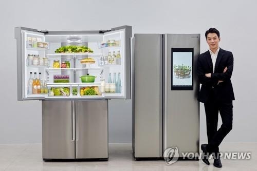 资料图片：三星电子冰箱 （韩联社）