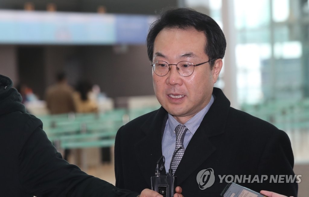 资料图片：外交部韩半岛和平交涉本部长李度勋（韩联社）
