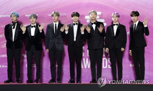 BTS获韩国大众音乐奖7项提名