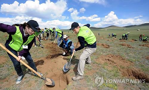 韩京畿道将携手韩中团体在内蒙古植树造林