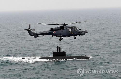 资料图片：AW-159“野猫”直升机（韩联社/海军供图）