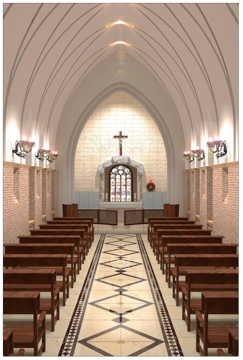 天主教教堂内部图片