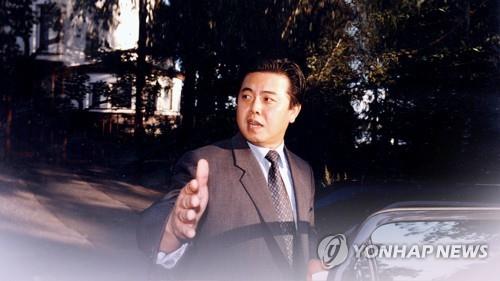 朝鲜驻捷克大使金平日 韩联社/韩联社TV供图（图片严禁转载复制）