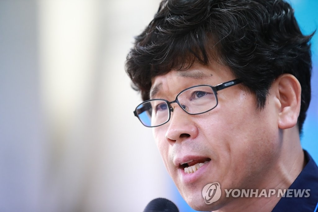资料图片：韩国劳动组合总联盟前委员长韩相均 韩联社