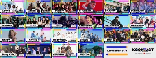 KCON:TACT 2020 SUMMER出演阵容 CJ ENM供图（图片严禁转载复制）