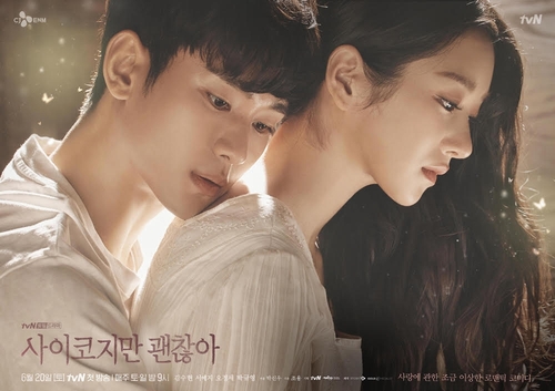 《虽然是精神病但没关系》海报 韩联社/tvN供图（图片严禁转载复制）