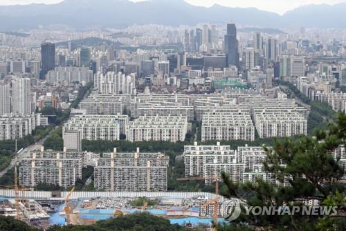 资料图片：首尔市江南区的住宅区 韩联社