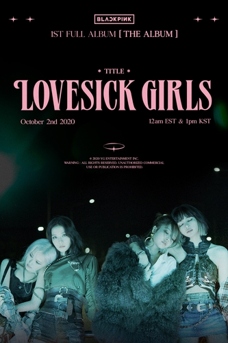 资料图片 blackpink首张正规专辑《the album》主打歌《lovesick