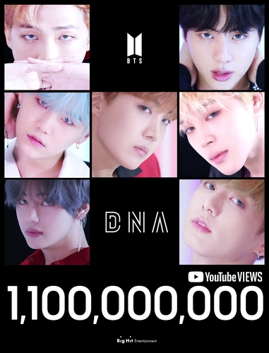 详讯：防弹《DNA》播放量破11亿 j-hope单曲破2亿