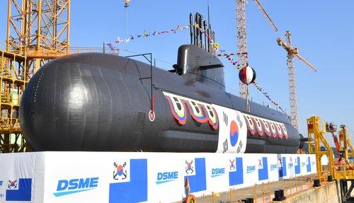 “安武”号潜艇 韩国海军供图（图片严禁转载复制）