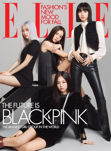 BLACKPINK登上美版《ELLE》封面 YG娱乐供图（图片严禁转载复制）