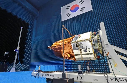 新一代中型卫星1号 韩联社/韩国科学技术信息通信部供图（图片严禁转载复制）