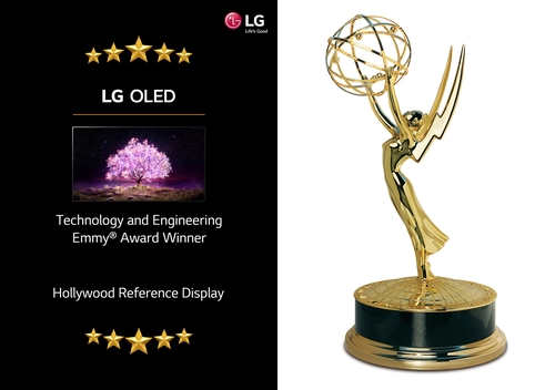 资料图片：LG电子旗下OLED电视荣获科技与工程艾美奖 LG电子供图（图片严禁转载复制）
