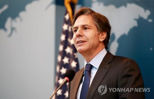 资料图片：美国国务卿安东尼·布林肯 韩联社