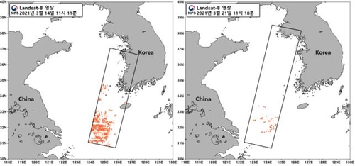 铜藻分布图 韩国国立水产科学院供图（图片严禁转载复制）