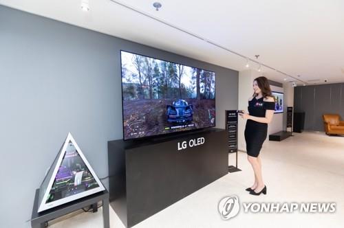 资料图片：LG OLED电视 韩联社/LG电子供图（图片严禁转载复制）