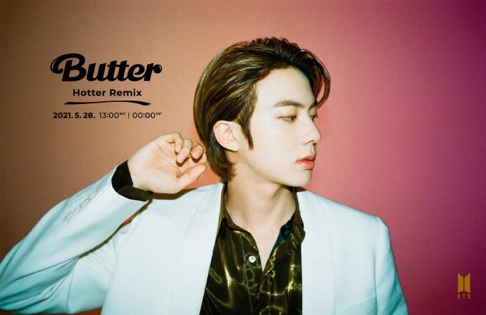 防弹少年团《Butter》EDM混音版Jin预告照 韩联社/BIGHIT MUSIC供图（图片严禁转载复制）