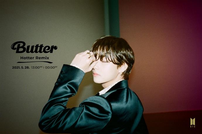 防弹少年团《Butter》EDM混音版V预告照 韩联社/BIGHIT MUSIC供图（图片严禁转载复制）