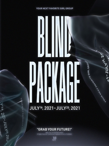 JYP新团盲盒包装（blind package）海报 JYP娱乐供图（图片严禁转载复制）