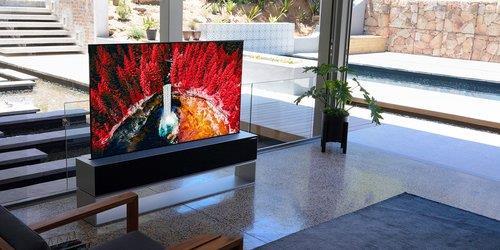 全球首款可卷式电视LG玺印OLED R LG电子供图（图片严禁转载复制）