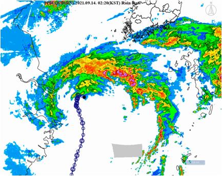 台风“灿都”本周将给韩南部地区带来强降雨
