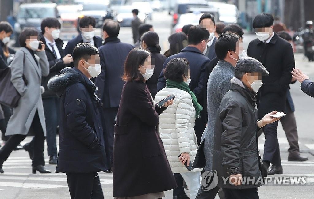 资料图片：图为首尔汝矣岛的一处街景，摄于1月25日。本图片与新闻内容无关。 韩联社