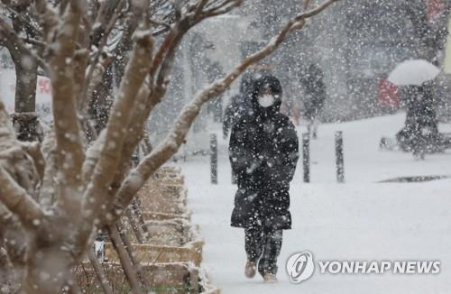 韩首都圈地区发布大雪预警