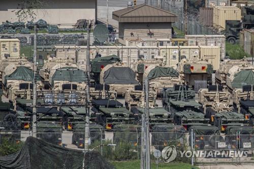 资料图片：位于首尔东豆川市的美军基地 韩联社