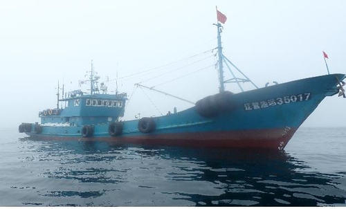 韩海水部扣押虚报渔获物中国运输船