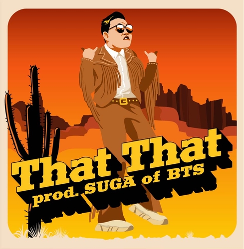 PSY第九张正规专辑主打歌《That That》预告图 韩联社/P NATION供图（图片严禁转载复制） 