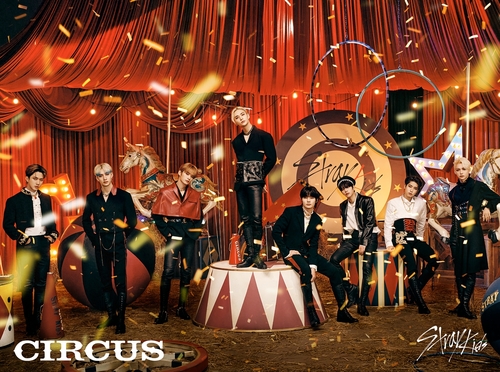 男团Stray Kids第二张日语迷你专辑《CIRCUS》预告照 韩联社/SONY MUSIC LABLES供图（图片严禁转载复制）