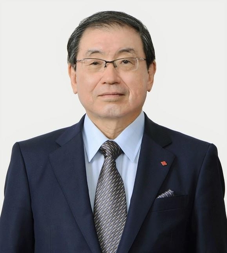 日本经济团体联合会会长十仓雅和 韩联社/三星电子供图（图片严禁转载复制）