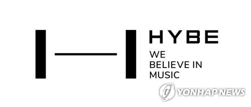 HYBE公司标志 韩联社/HYBE官网截图（图片严禁转载复制）