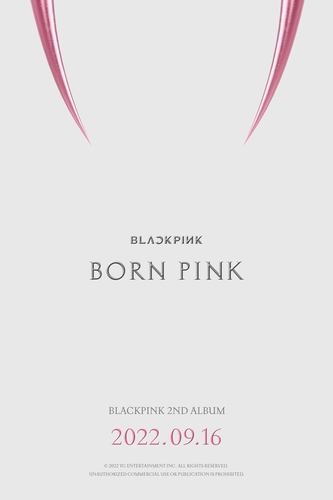 BLACKPINK新辑预告海报 YG娱乐供图（图片严禁转载复制）