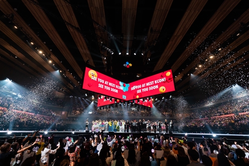 10月16日的KCON演出现场 CJ ENM供图（图片严禁转载复制）