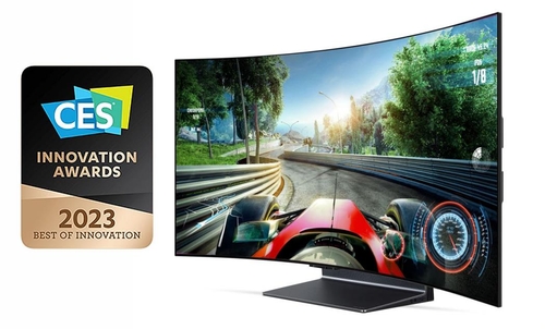 LG电子旗下OLED FLEX电视机获得CES 2023最佳创新奖。 LG电子供图（图片严禁转载复制）