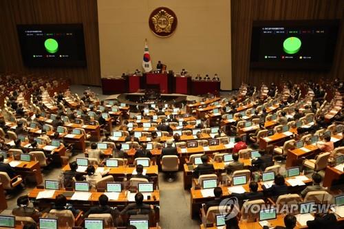 12月8日，国会召开全体会议表决通过《民法》部分修正案。 韩联社