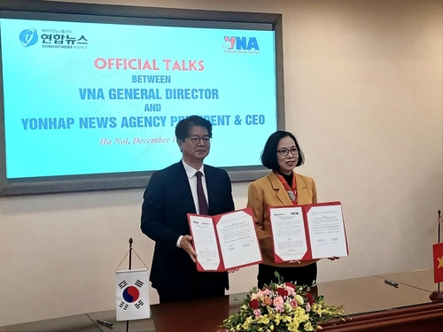 韩联社和越通社签协议携手应对假新闻
