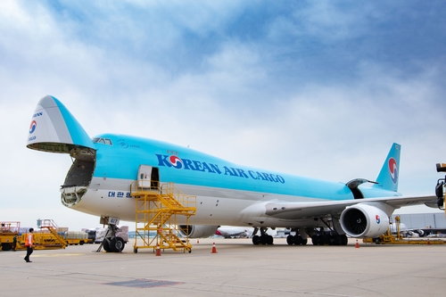 资料图片：大韩航空货机波音747-8F 韩联社/大韩航空供图（图片严禁转载复制）