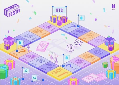 2023 BTS FESTA日历 BIGHIT MUSIC供图（图片严禁转载复制）