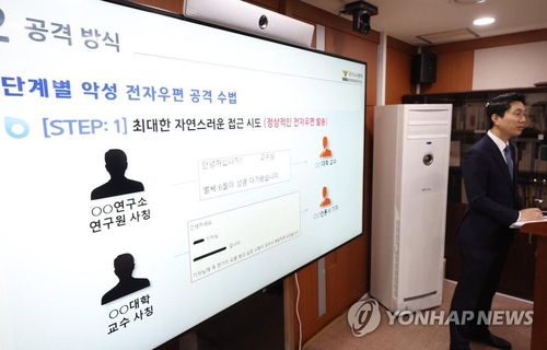 6月7日，在首尔市西大门区警察厅，警方公布网络攻击案调查结果。 韩联社