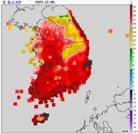 韩国多地今最高气温破最“暖”纪录