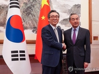 韩中外长在京会晤商定共促韩中日峰会取得成功