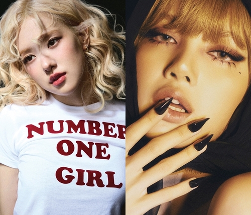 资料图片：ROSÉ（左）和LISA THE BLACK LABEL、索尼音乐娱乐韩国公司供图（图片严禁转载复制）